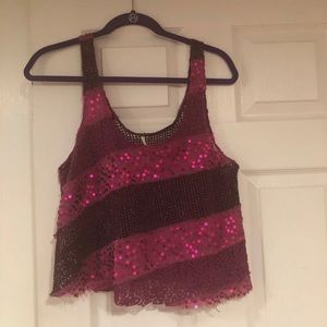 Free people pink top